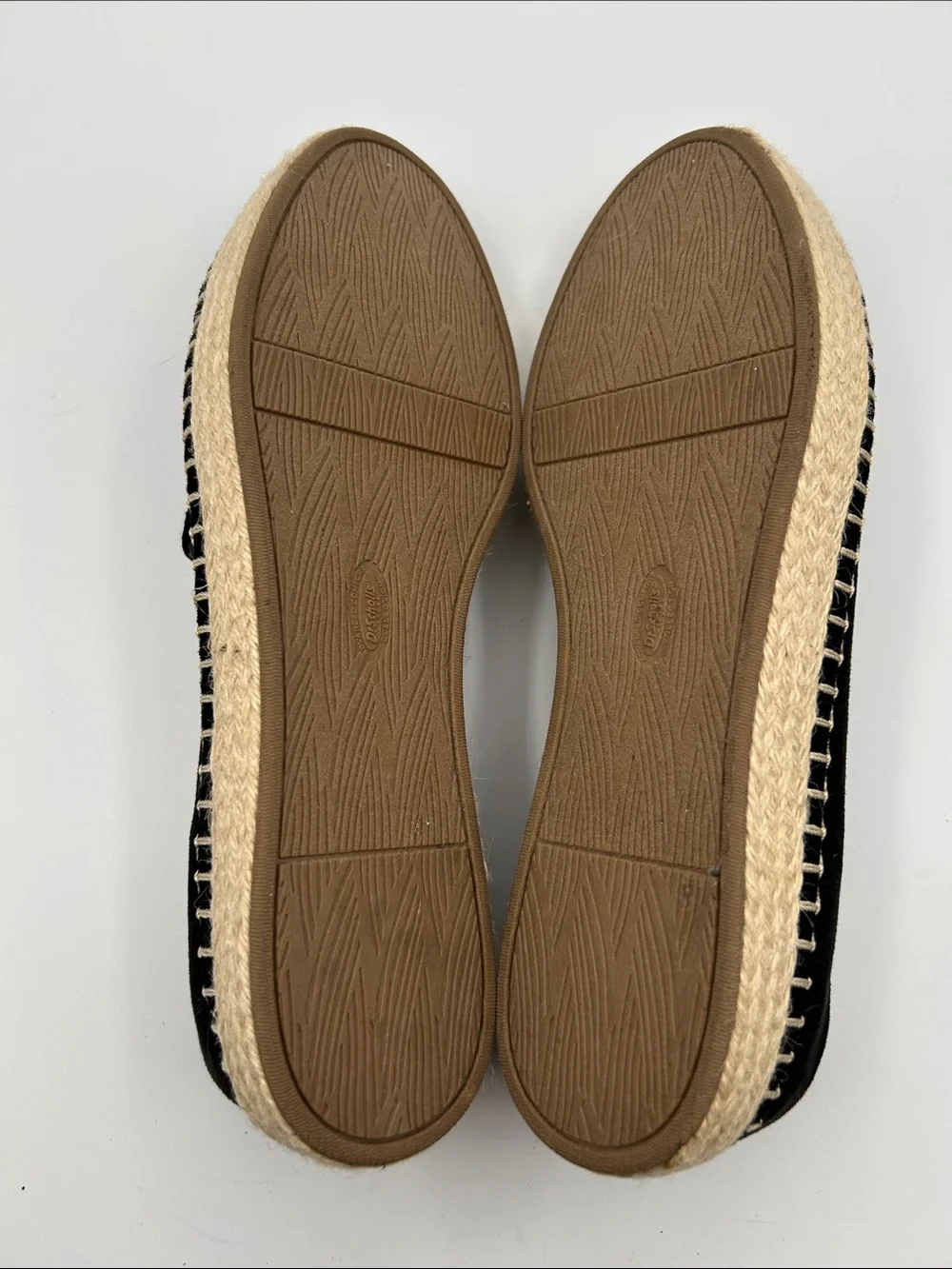 Dr. Scholl's Black Canvas Espadrille Slip-On Platform Shoes